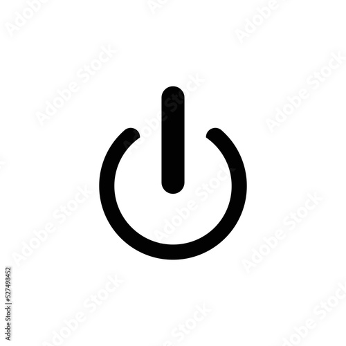 Power icon Vector Illustration on the white background.