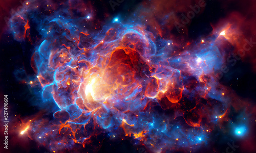 visualization of space, nebula