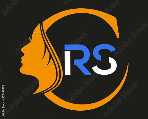 Beauty woman fashion Letter RS logo