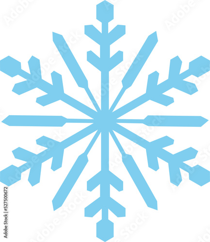 Snowflake vector illustration. weather icon  or clip art.