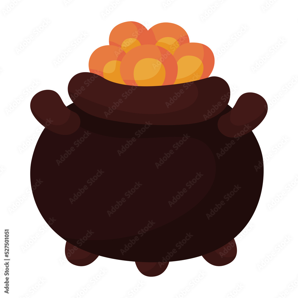 Saint patricks day pot and gold icon. Saint patricks day pot and gold icon.