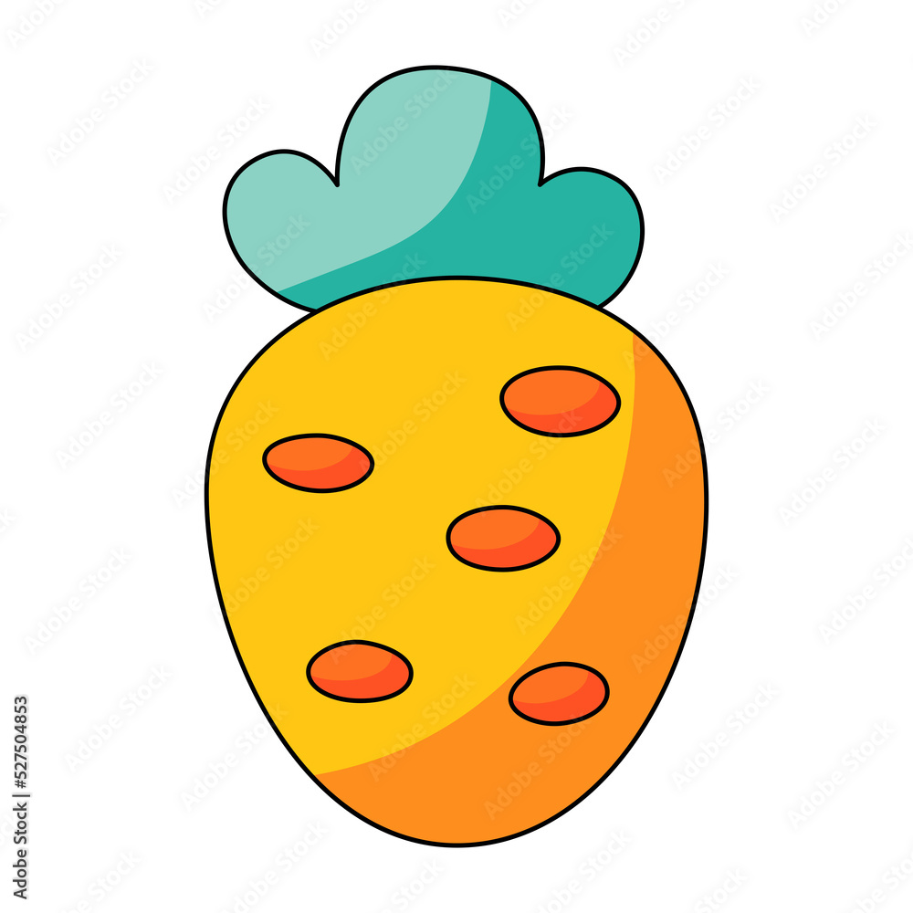 Obraz premium Carrot vegetable icon