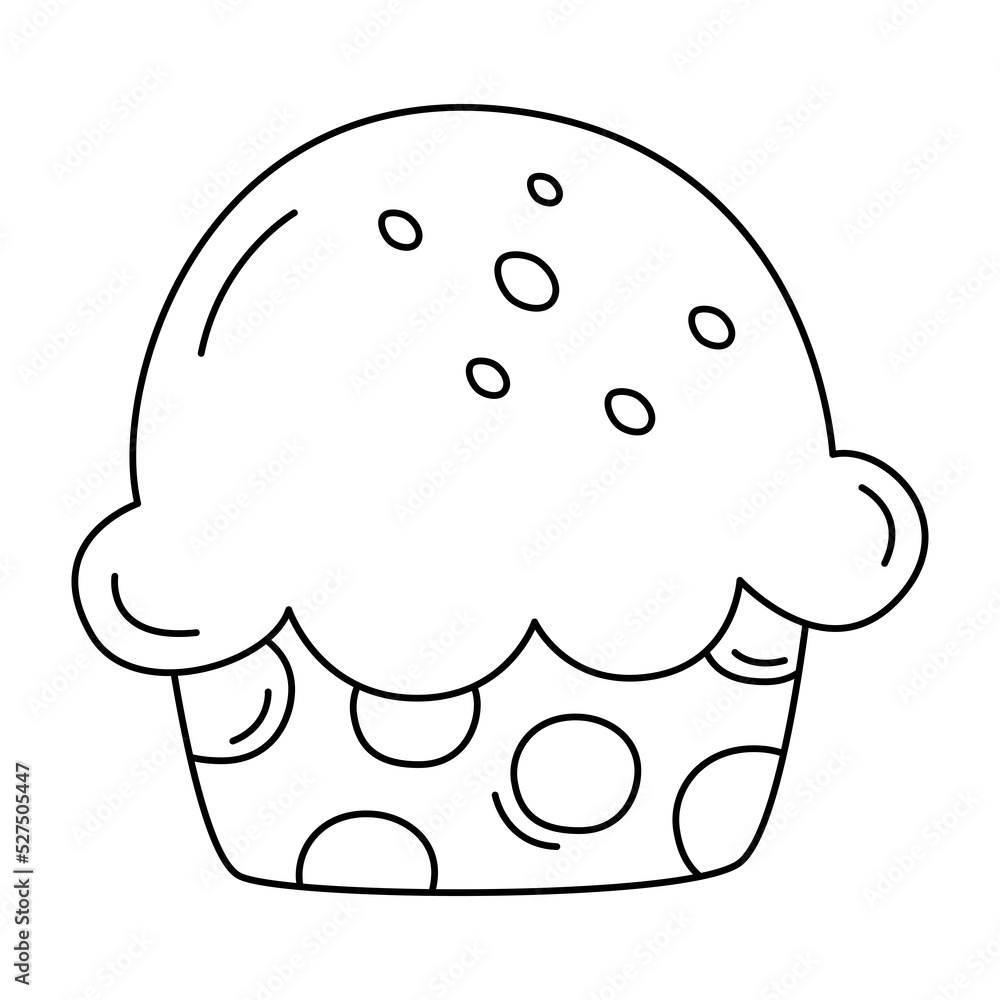 Cupcakes linear icon Cupcakes linear icon