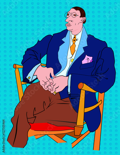 escritor, portada libro caricatura