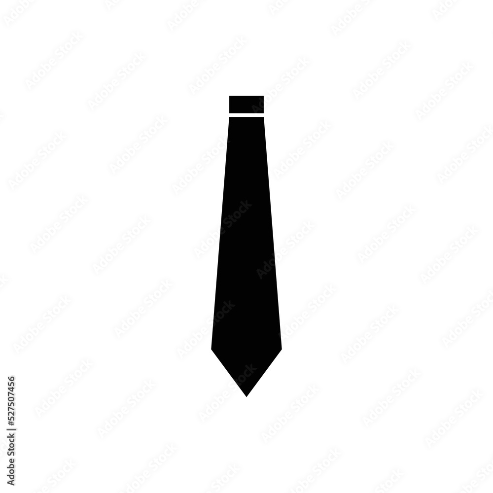 Necktie icon vector. Flat design style on white background. Trendy logo illustration.