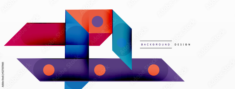 Obraz premium Color overlapping stripes background. Colorful lines composition for wallpaper, banner, background or landing