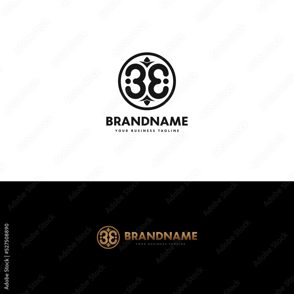 Initial B E 3 Elegant Artistic Logo Design, Initial Signature Creative Template Initial B E 3 Elegant Artistic Logo Design, Initial Signature Creative Template