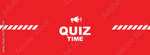 quiz time with cool font	