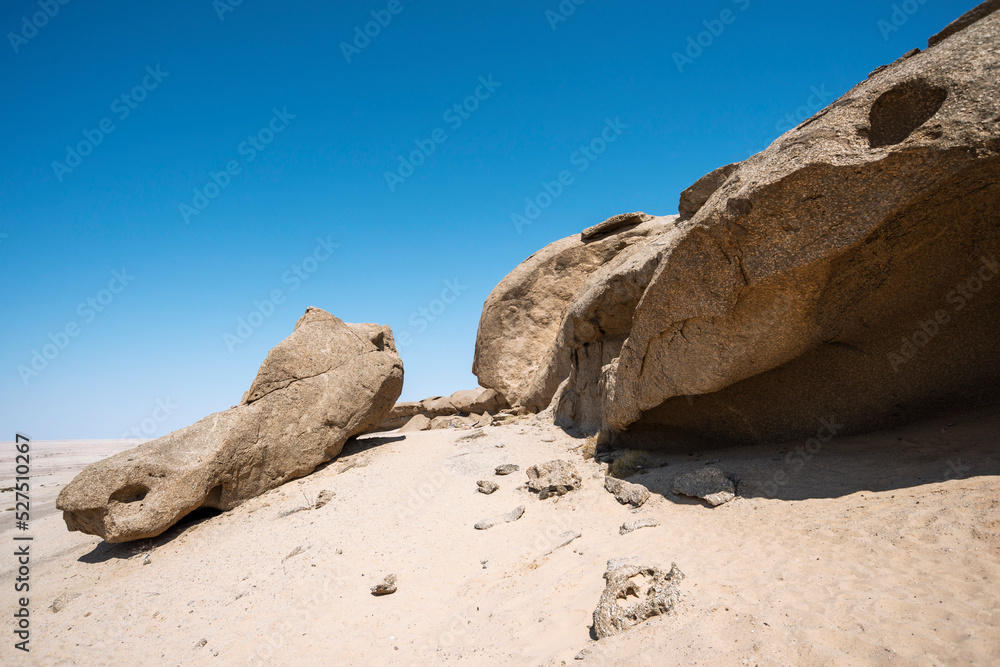 big rocks in desert