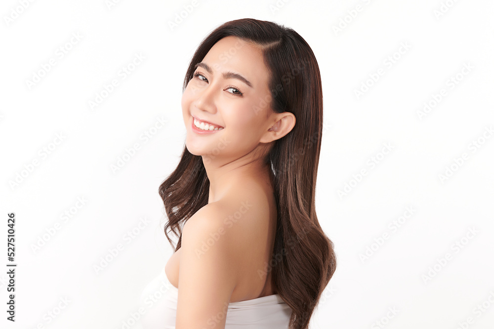 Beautiful young asian woman with clean fresh skin on white background, Face care, Facial treatment, Cosmetology, beauty and spa, Asian women portrait. Beautiful young asian woman with clean fresh skin on white background, Face care, Facial treatment, Cosmetology, beauty and spa, Asian women portrait.