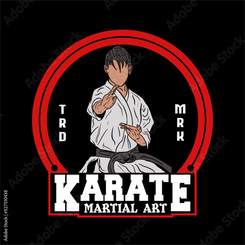 KARATE design vector illustration, Creative KARATE logo design concepts template, icon symbol