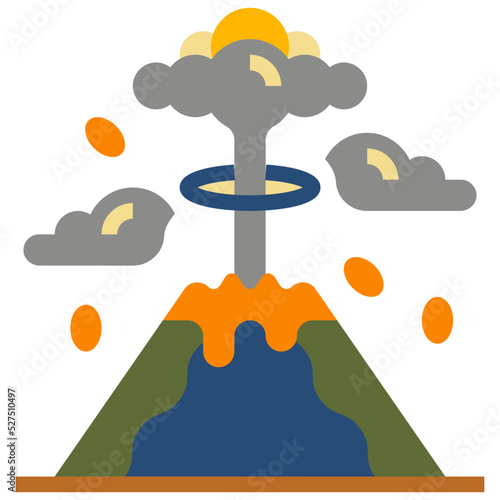 volcanic explosion