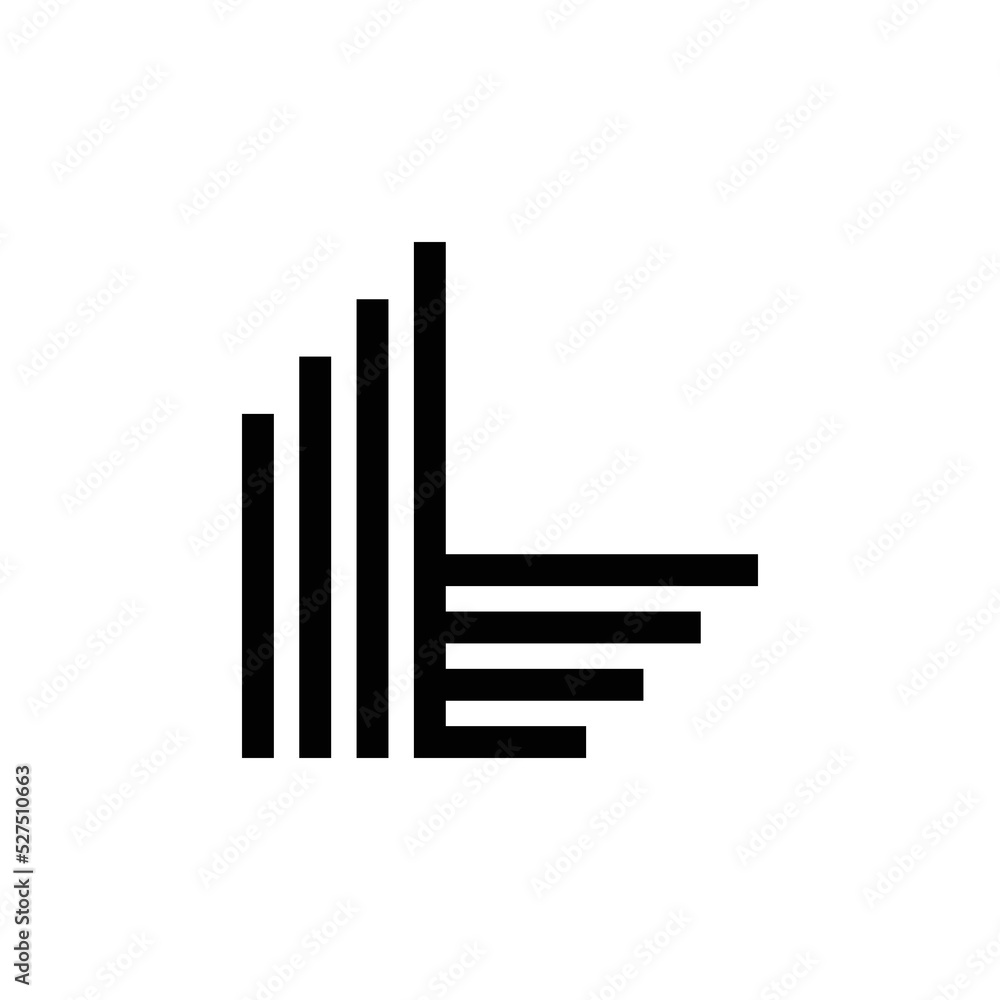 modern letter L monogram logo design