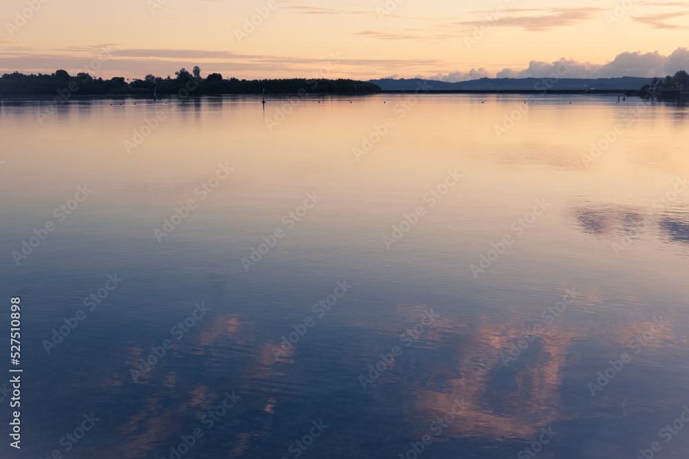 sunset over the sea in Palau