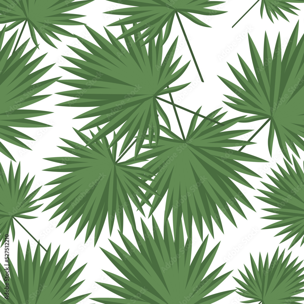 Seamless pattern of tropical leaves on a white background.Vector pattern can be used in textiles, paper. Seamless pattern of tropical leaves on a white background.Vector pattern can be used in textiles, paper.