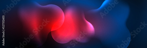 Magic neon glowing lights abstract background wallpaper design, vector illustration