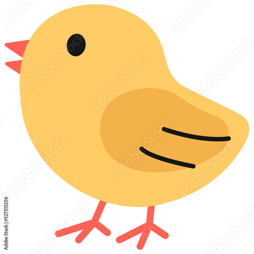 Chick 3 3D Icon