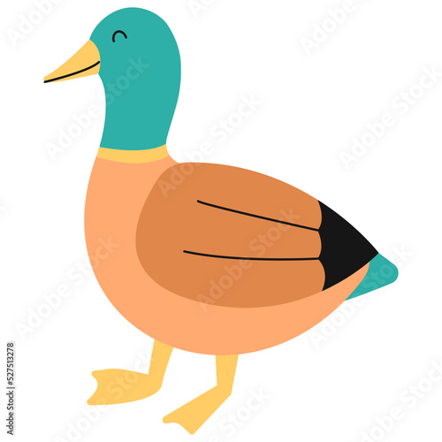Female Duck 3D Icon