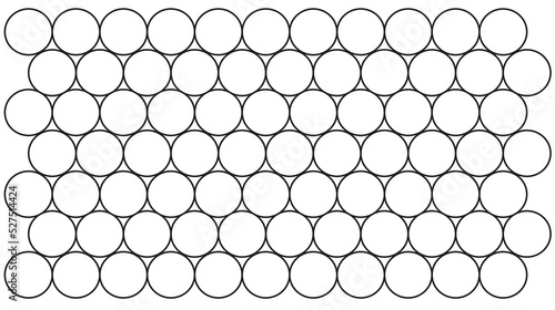 Pattern design geometric black line of tech background Seamless black and white hexagonal line abstract isometric pattern. Minimal geometric vector shape 