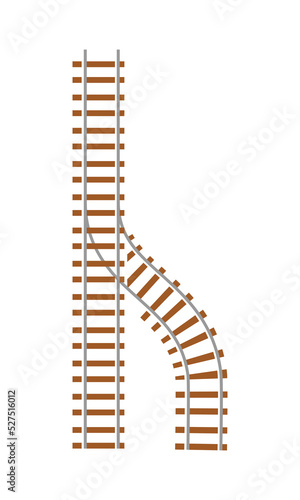 Railway railroad track