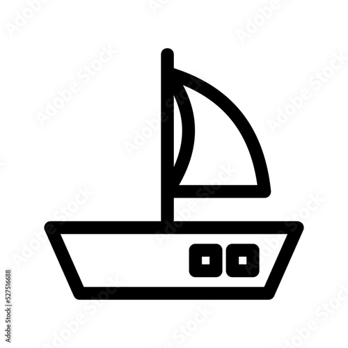 boat icon or logo isolated sign symbol vector illustration - high quality black style vector icons 