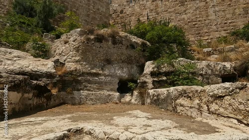 ruins and wall  of ancient city