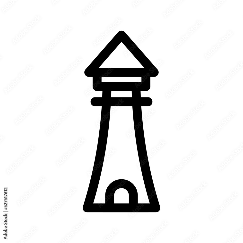 lighthouse icon or logo isolated sign symbol vector illustration - high quality black style vector icons
