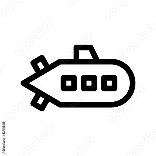 submarine icon or logo isolated sign symbol vector illustration - high quality black style vector icons 