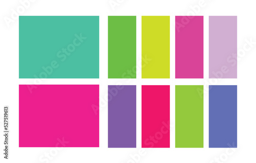 turquoise pink magenta purple primary and secondary color palette