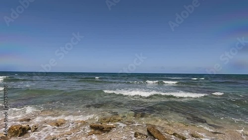 time-lapse waves on the beach