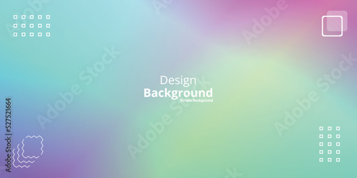 simple holographic gradient background in bright colors. Colorful banner template photo