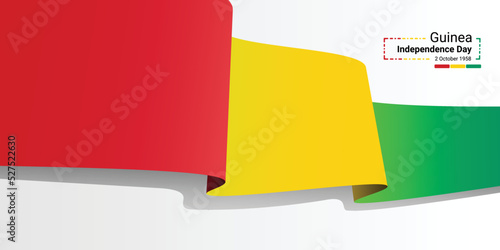 The official flag of Guinea to celebrate independence day