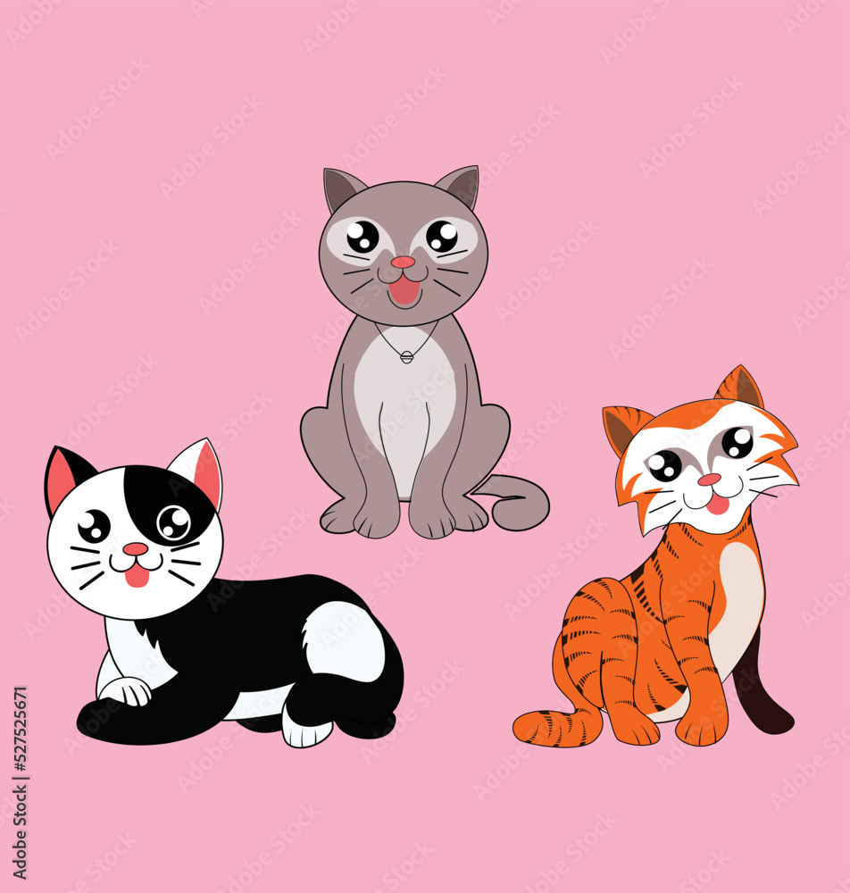 cute characters in the form of vector graphics,
suitable for design related to children's world and various design work