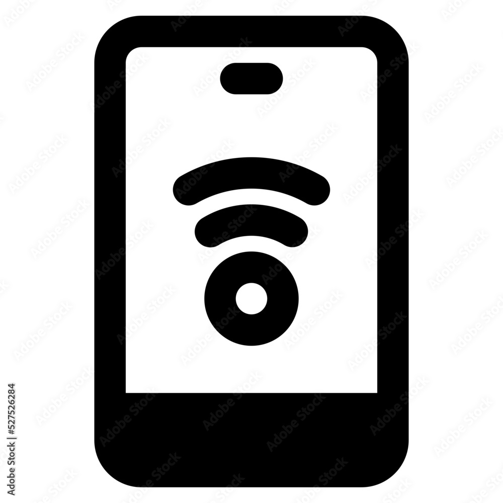 smartphone glyph icon