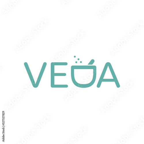 Veda Ayurveda Typography Creative Logo