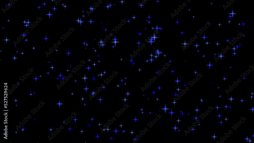 Abstract blue animated sparkling cartoon stars. Isolated on black background. Seamless loop. Stars overlay. 23,98 fps Abstract blue animated sparkling cartoon stars. Isolated on black background. Seamless loop. Stars overlay. 23,98 fps