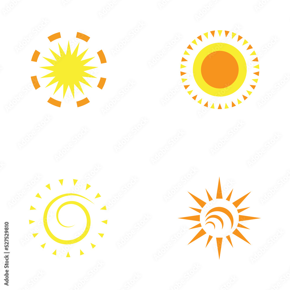 Fototapeta premium Sun Vector illustration Icon