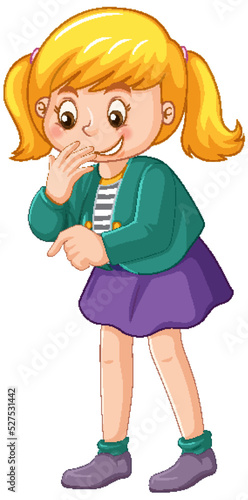 Cute girl with blonde hair