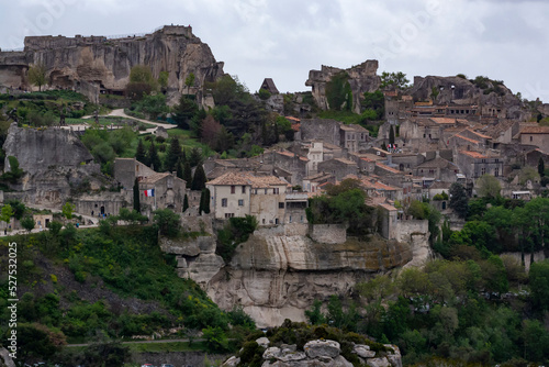 View of the Alpilles village in Provence, France