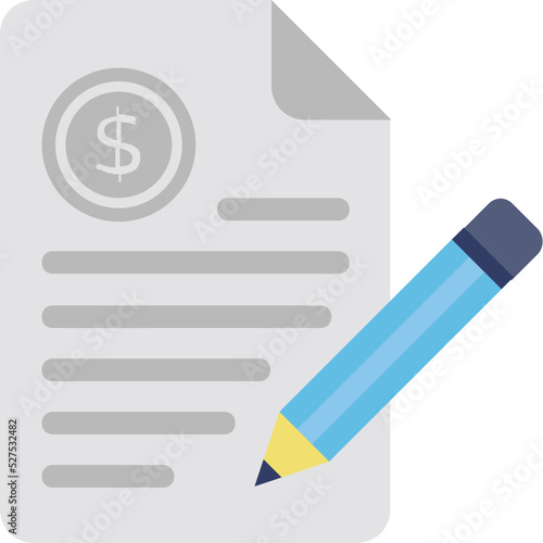 Bank Statement Vector Icon