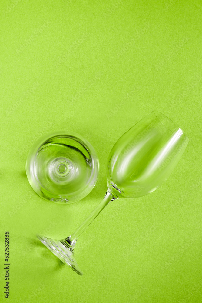 Wineglasses on green Wineglasses on green