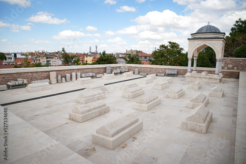 Tombs in Alaaddin Mosque, Konya, Turkiye photo