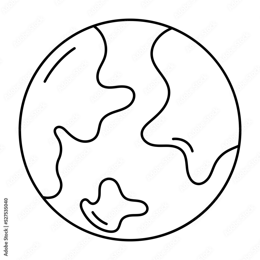 Globe line icon Globe line icon