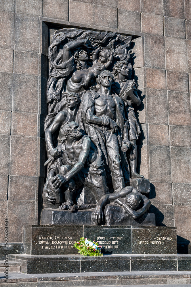 Monument of the Ghetto Uprising, Warsaw, Masovian Voivodeship, Poland
