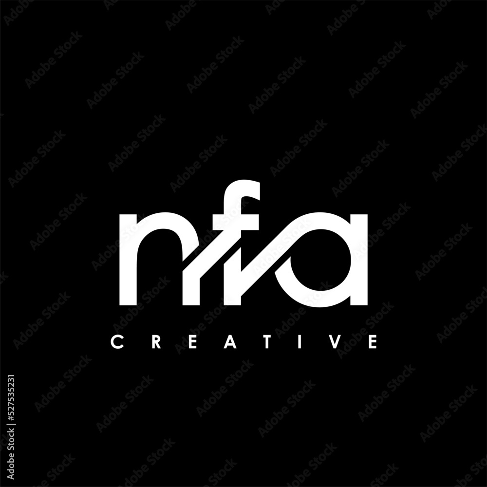 NFA Letter Initial Logo Design Template Vector Illustration NFA Letter Initial Logo Design Template Vector Illustration