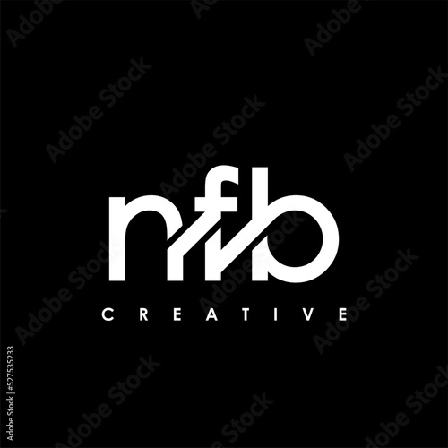 NFB Letter Initial Logo Design Template Vector Illustration