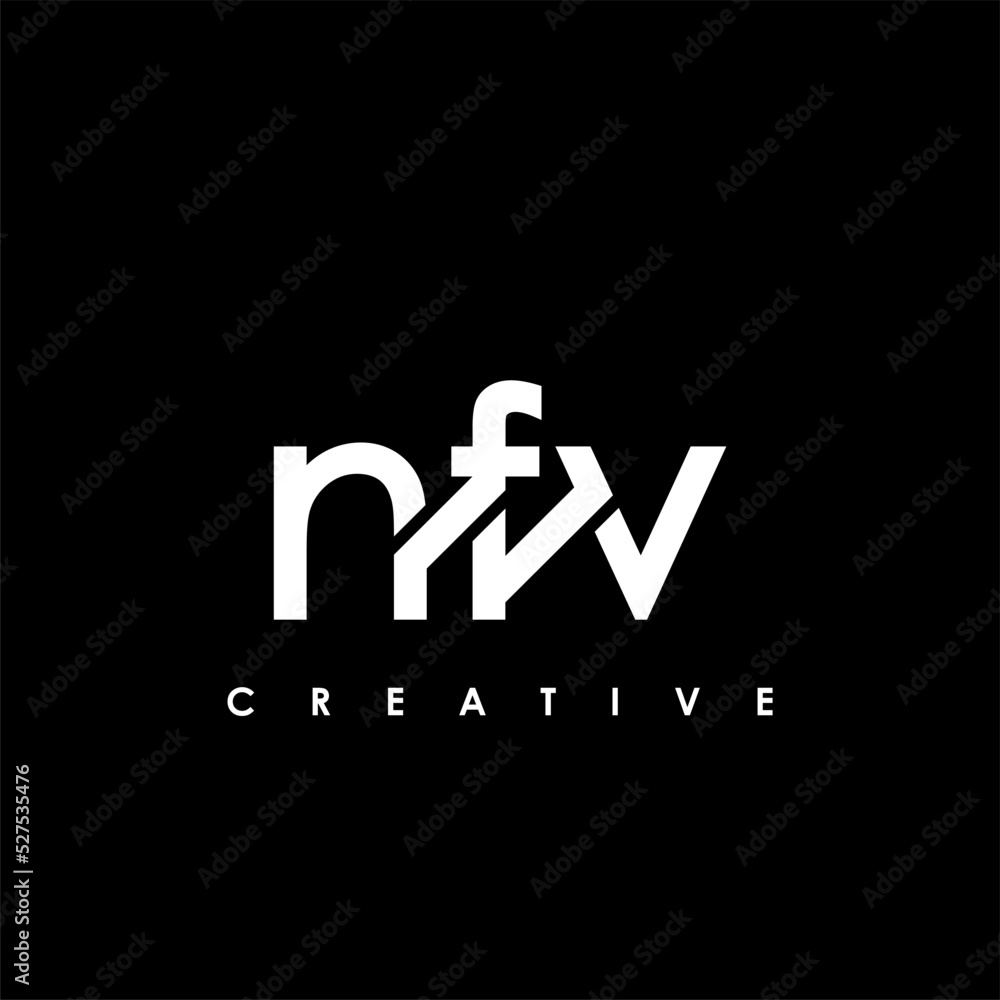 Obraz premium NFV Letter Initial Logo Design Template Vector Illustration
