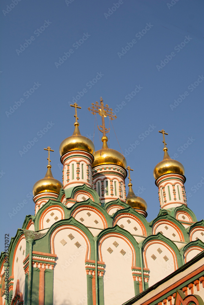 Moscow, Russia - August 25, 2022 : St. Nicholas Church in Khamovniki