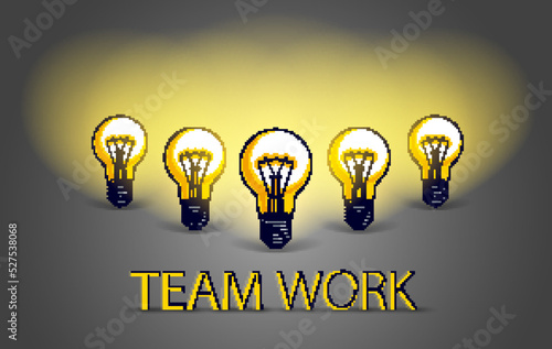 Creative team concept, grou...