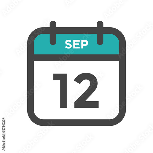 September 12 Calendar Day or Calender Date for Deadlines or Appointment